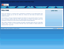 Tablet Screenshot of powercores.com